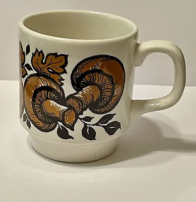 Buy Retro Mushroom Design Coffee Mug 10 Fluid Ounces From Biltons England MC • 11.34£