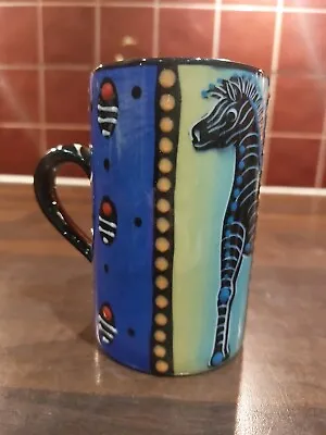 Buy African ? Pottery Decorative Zebra Mug Signed ATOLIX SAA  *SUPPORTS NURSING • 14.99£