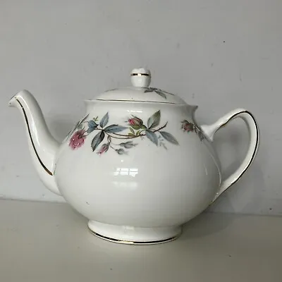 Buy Vintage Floral Duchess Bramble Rose Bone China Teapot Chintz Retro • 19.99£