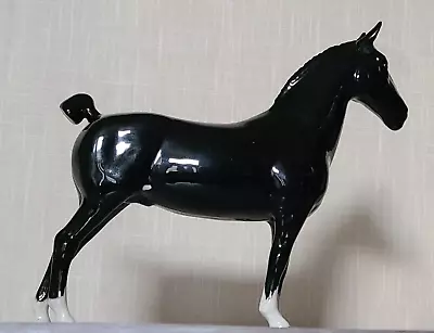 Buy Beswick Rare Black Gloss Hackney Horse 'Black Magic Of Nork' Model No. 1361 • 89.99£