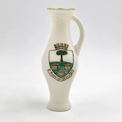 Buy Wh Goss Crested China - 15th C Jug Dug In Minster Reading - City Of Wells Crest • 9£