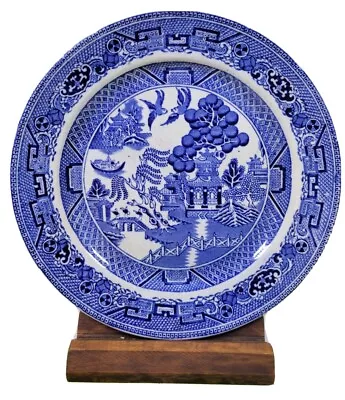 Buy Vintage 1930's Burslem, England WILLOW WARE PLATE, 9  DIA, Preowned • 3.33£