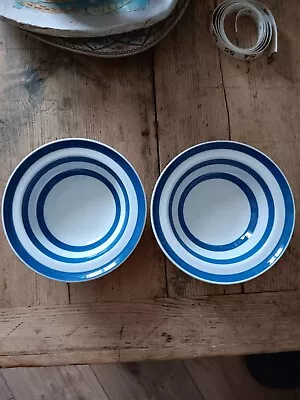 Buy Vintage SWINNERTON Somerset Blue 2 X Dessert Bowls • 14£