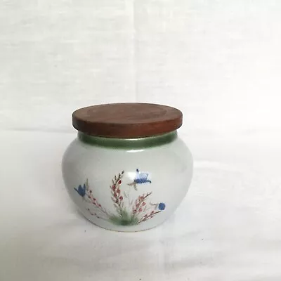 Buy Vintage Buchan Lidded Pot Portobello Scotland Finest Stoneware Thistle Design • 10.50£