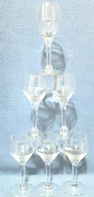 Buy Vintage Cut Crystal Elegant Cordial Or Liqueur Stemmed Glasses Set Of 6 • 31.59£