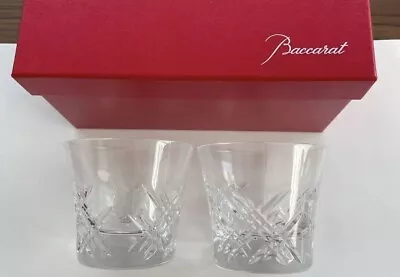 Buy Baccarat 250th Anniversary Tumbler  2014 Crystal Rock Glass Set Of 2 NEW • 103.52£
