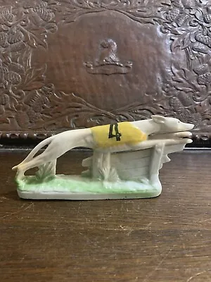 Buy Antique Continental Porcelain Racing Greyhound - Art Deco Style Figure • 39.99£