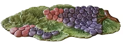 Buy Made In Italy Majolica Dish With Grapes 10x4 Inches • 4.99£