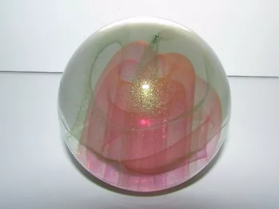 Buy Signed Studio Art Glass Dicroic Paperweight 902 • 94.71£