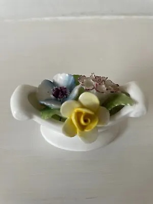 Buy Royal Doulton Bone China Bouquet Porcelain Footed Flowers Bowl England • 4.99£