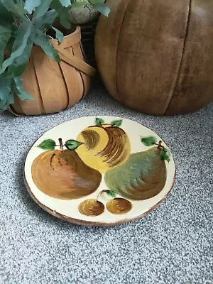 Buy Vintage (1950’s 1960’s) Spanish Puigdemont Earthenware Fruit Wall Plate 24.5cm • 19.99£