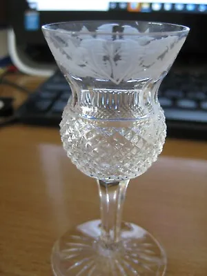 Buy Rare Vintage Edinburgh Crystal Thistle Liqueur Glass With Label A • 29.99£