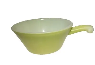 Buy Vintage Fire King Two Toned Green Bowl W Handle • 8.36£