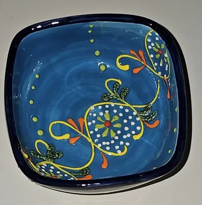 Buy Del Rio Salado Trinket Bowl Spanish Ceramic Handmade Multicolored • 9.46£