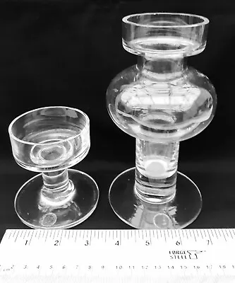 Buy 2 X Frank Thrower Dartington Glass Candle Holders In Good Condition  • 6£