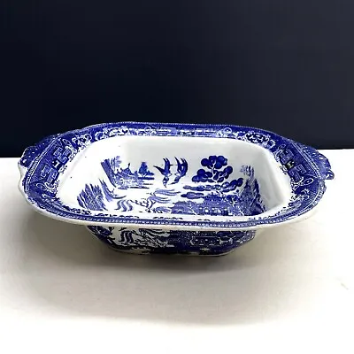 Buy Vintage Adderley Ware Old Willow Blue & White Porcelain Casserole Oven Dish • 9.99£