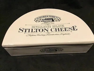 Buy Tuxford & Tebbutt English Blue Stilton Cheese Ceramic Storage Dish With Lid • 20£