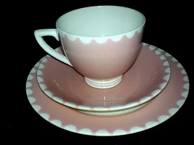 Buy Mintons Solano Ware Pink Wadsworth Trio Cup Saucer Plate Set X1 C1940  (3 Avail) • 12.99£