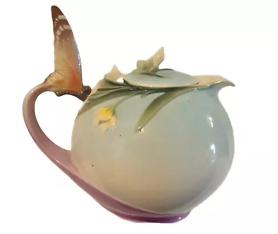 Buy Franz Porcelain Stunning Butterfly Large Teapot XP1898 • 125£