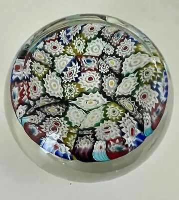 Buy MURANO PAPERWEIGHT Millefiori Close Pack Fratelli Toso 1975 VINTAGE RARE VG++ • 12£