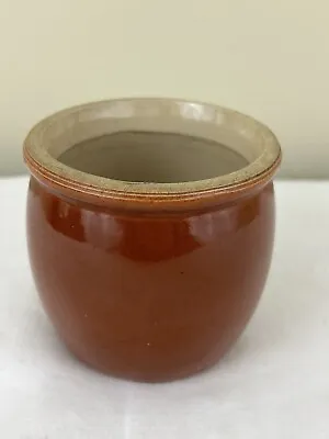 Buy ANTIQUE /VINTAGE C.1920s Brown Glazed Stoneware Jar Vase Small • 12£