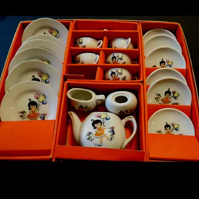 Buy Vintage Sonsco Children’s China Tea Set Miniature Toy Porcelain Japan • 28.59£