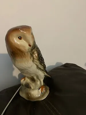 Buy Owl Figurine Studio Pottery  1970s 8” Exc Condition • 7.99£