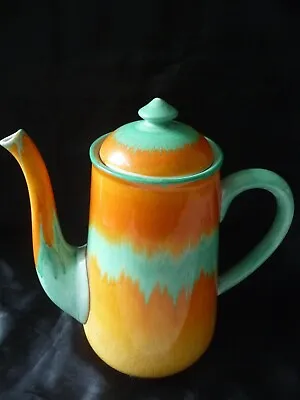 Buy Shelley Dripware Orange And Green Coffe Pot (22cms) • 64.95£