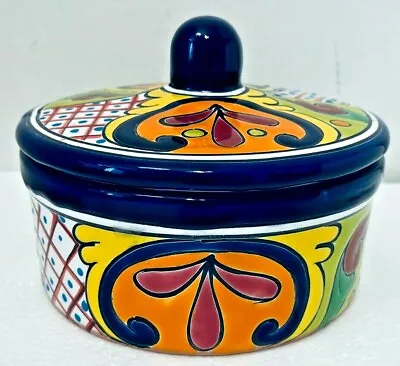 Buy Mexican Talavera Pottery Tortilla Warmer Canister Folk Art Dish Ware Lead Free • 42.69£