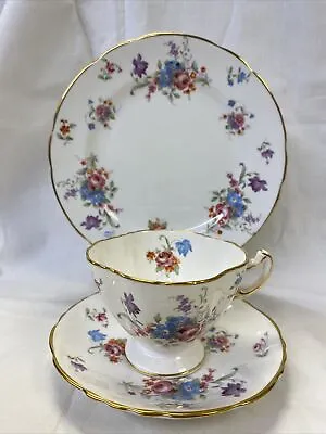 Buy Vtg Hammersley Triplet: Bone China Cup, Saucer And Plate~Floral Pattern #5444 • 66.38£