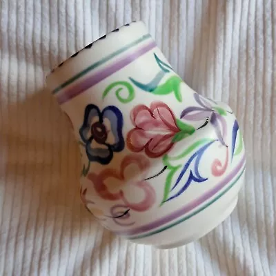 Buy Poole Pottery 'Traditional Ware' Hand Painted Floral Vase 4  Tall • 10£