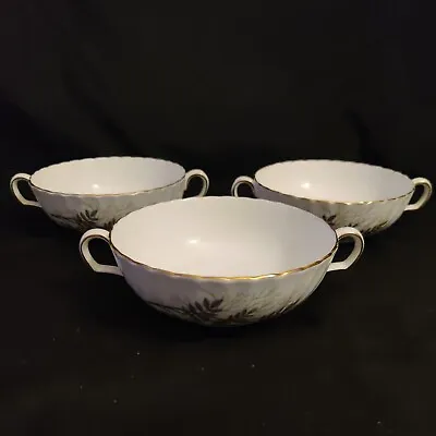 Buy Adderley Lyncroft Pattern H561 Bone China 3 X Soup Bowls Plates • 14.99£