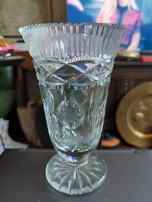 Buy Antique 19th Century Cut Glass Celery Vase • 14.99£