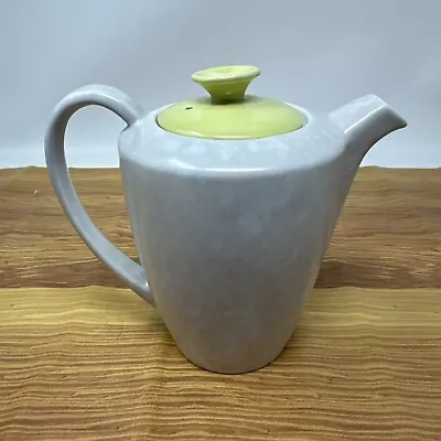Buy Poole Twintone Coffee Tea Pot Grey And Green Pottery Made In England • 12.50£