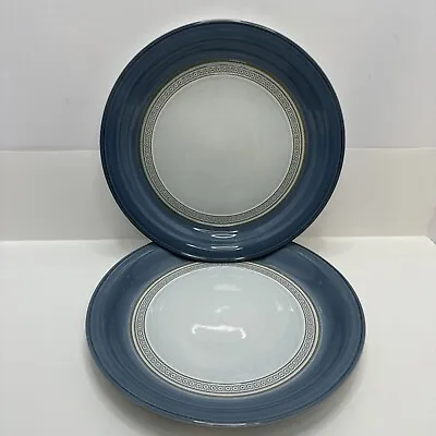 Buy Set Of 2 Vintage DENBY LANGLEY CASTILE BLUE Dinner Plates ENGLAND (multi Avail) • 23.67£