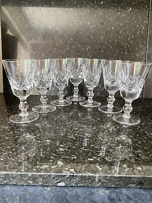 Buy Stuart Crystal Glengarry Sherry Glasses X 7. Height 4”. Excellent Condition. • 20£