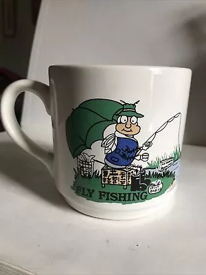 Buy Staffordshire Tableware Mug Fly Fishing Sport Ceramic Collectible Vintage • 5£