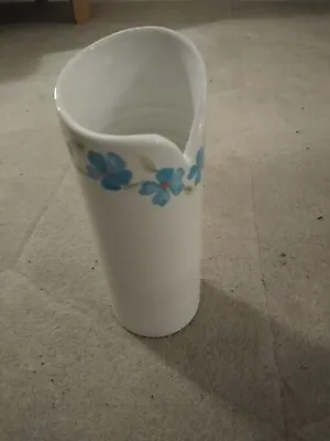 Buy Vintage Poole Pottery Flower Design Tall Vase 9ins. Tall • 2.99£