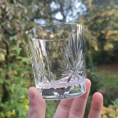 Buy Star Of Edinburgh Scotland Cut Crystal Single Whiskey Glass Height 7.7cm • 18.40£