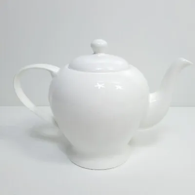Buy Queen's Serenity Teapot White Fine Bone China 1 Litre Elegant Tea Pot • 22.36£