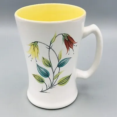 Buy Langley England Pottery Cup Mug Contoured Flowers • 11.95£