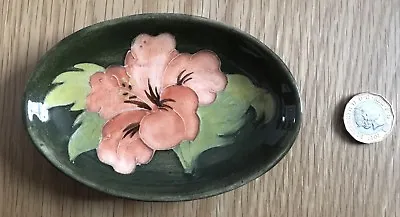 Buy Moorcroft Vintage C-1910 (?) Oval Pin Dish Hibiscus Very Good Condition • 59.99£