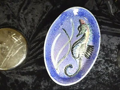 Buy Very Large Jo Lester Isle Of Wight Pottery 1950s 1970s Seahorse Trinket Dish  • 45£