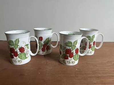 Buy Roy Kirkham Fine Bone China Fruit Garden Raspberry Mugs X 4. Excellent Condition • 22.50£