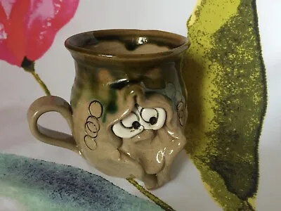 Buy Vintage Pretty Ugly Welsh Pottery Mug - Perfect Condition - 9cm High • 9.95£