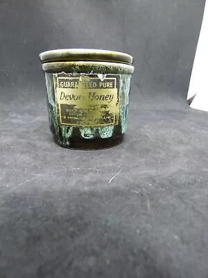 Buy Vintage FOSTERS Lidded Pot Cornwall Green Devon Honey Lustre 5.5cm X 6.5cm VGC • 12£