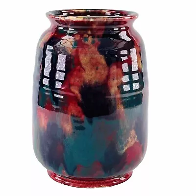 Buy Art Pottery Flambe Vase Possibly Doulton H19cm Circa 1920s • 125£