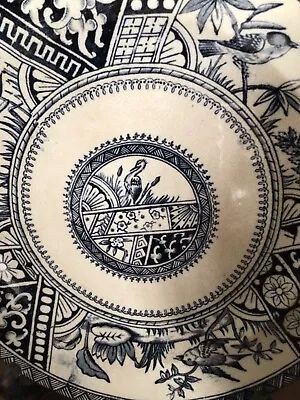 Buy AESTHETIC MOVEMENT 19th CENTURY FORESTER & HULME-PAIR BLUE & WHITE ANTIQUE PLATE • 17£