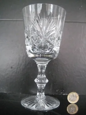 Buy Huge Edinburgh Star Design Cut Crystal Very Large Water / Red Wine Goblet Glass • 99.99£