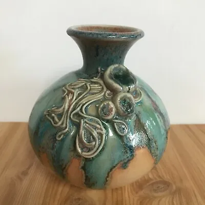 Buy Studio Pottery Sea Coast Vase By Joan Tyers Guildford Western Australia 11.5cm • 21.95£